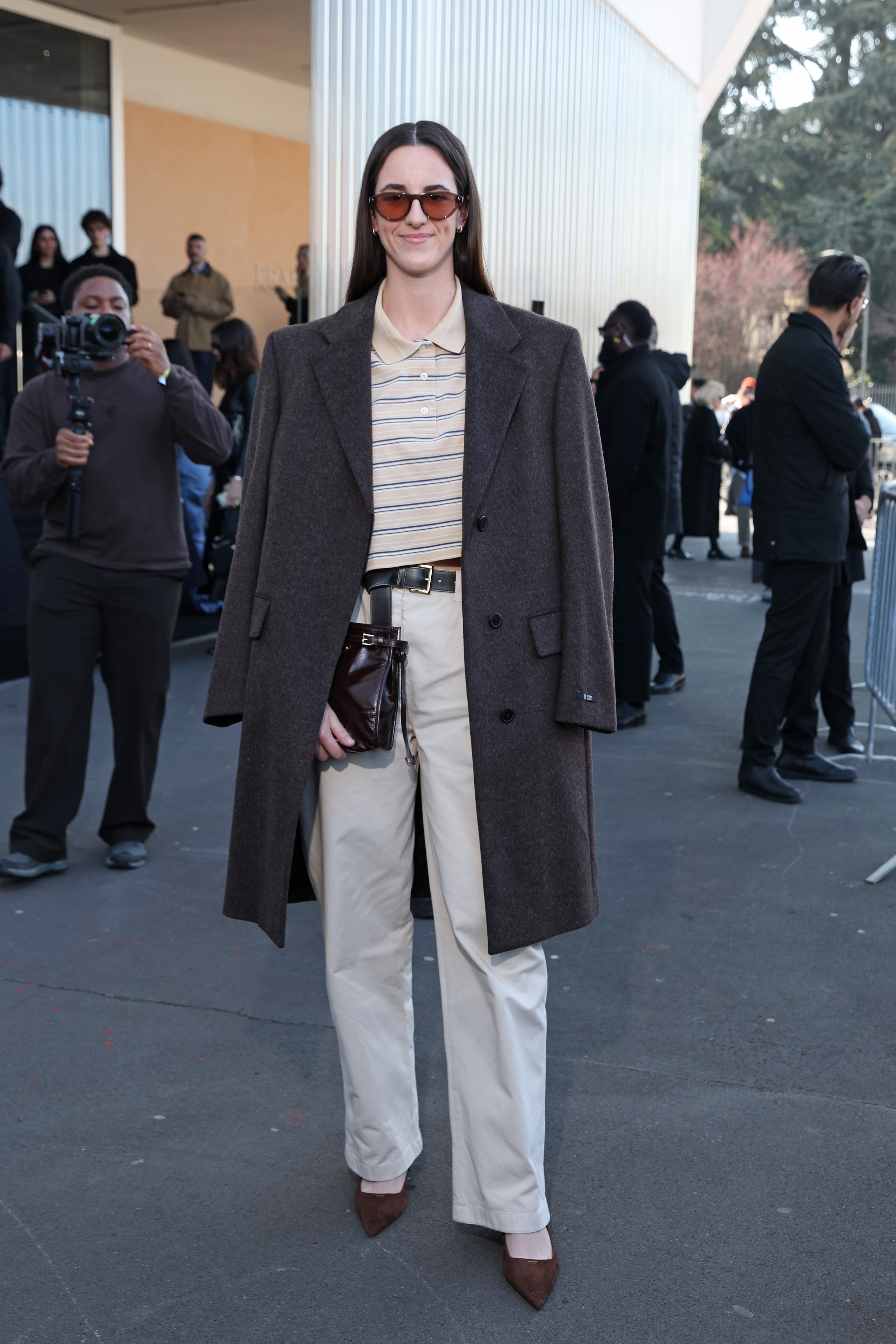 Caitlin Clark at the Prada show
