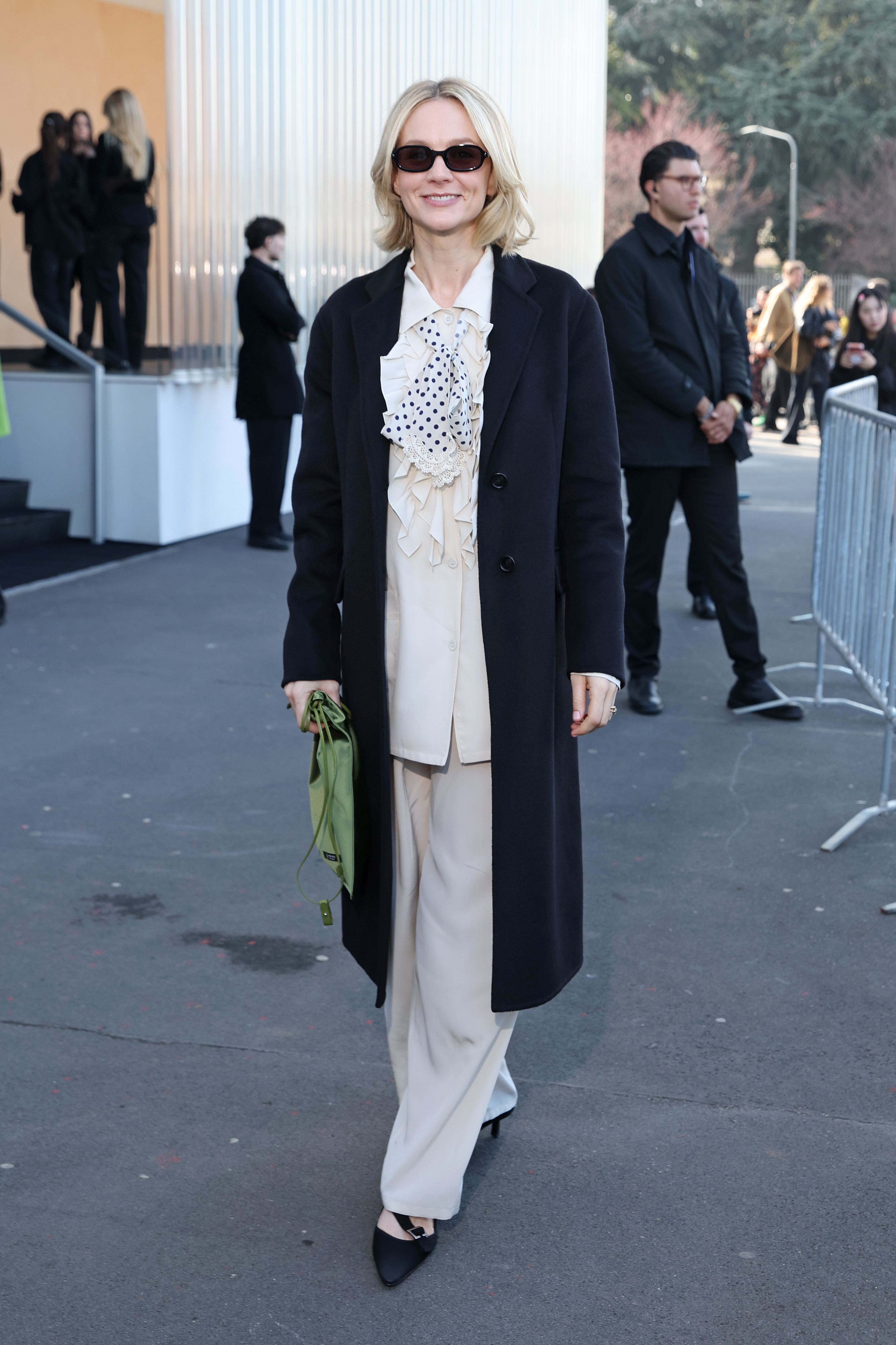 Carey Mulligan at the Prada show