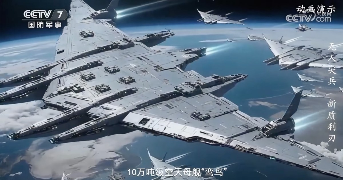 China Provides Glimpse of Colossal Orbital Aircraft Carrier