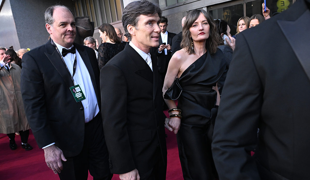 Cillian Murphy and Yvonne McGuinness attend the EE BAFTA Film Awards 2026. Pic: Getty Images for BAFTA
