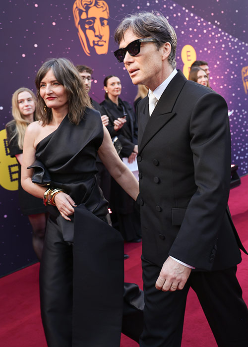 Yvonne McGuinness and Cillian Murphy attend the EE BAFTA Film Awards 2026. Pic: Getty Images for BAFTA