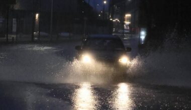 Heavy rain causing road closures