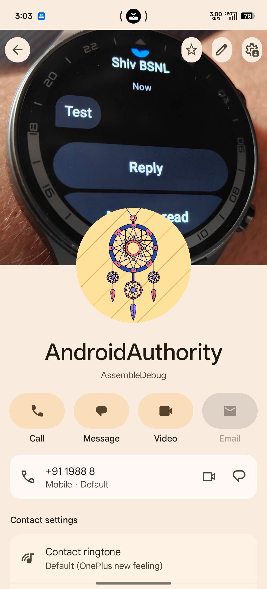 contacts calling card photos 1