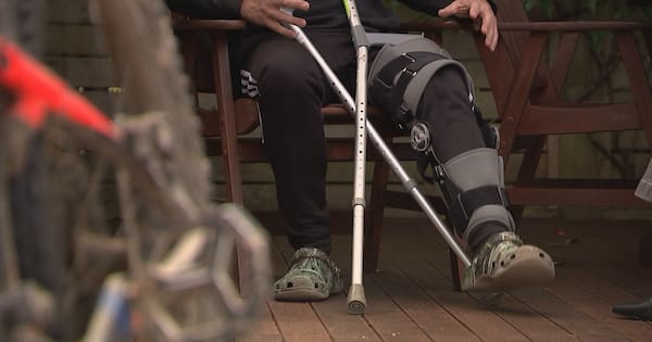 Cyclist 'run down' seriously injured by dirt biker in Wellington park