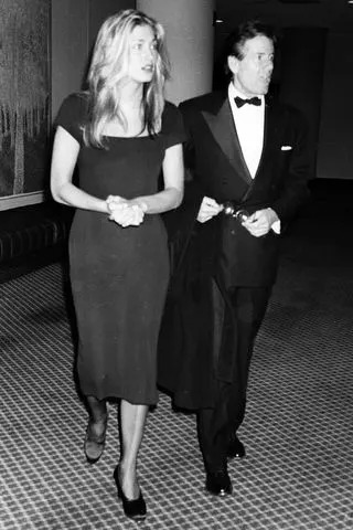 Carolyn Bessette Kennedy and Calvin Klein in 1992. Fairchild Archive/Penske Media via Getty