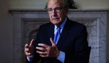 George J Mitchell name dropped from US-Ireland Alliance scholarship after Epstein files release