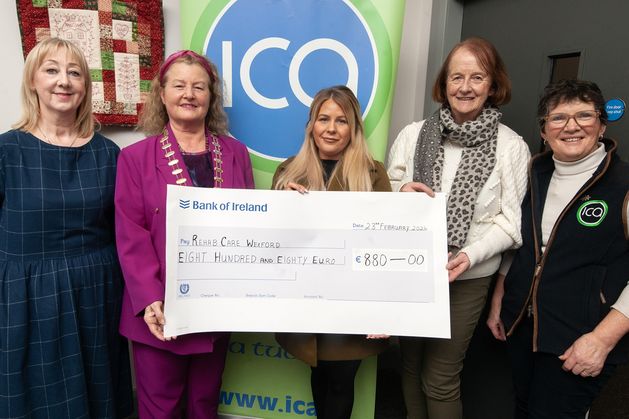 Ireland’s largest women’s association proud to handover fundraising cheques to three Wexford charities