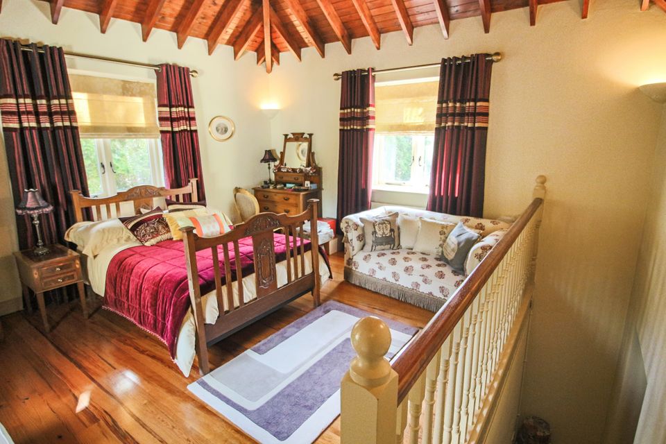The master bedroom of the house at Keshcarrigan, Co Leitrim
