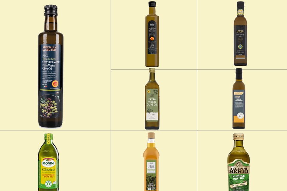 Supermarket extra virgin olive oils