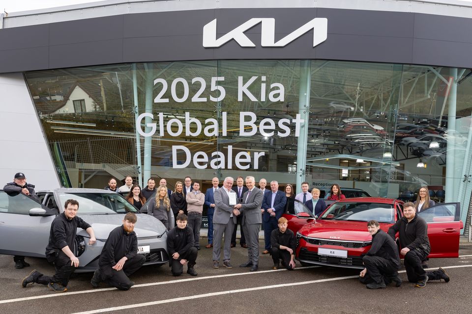 The team at Wexford Car Centre celebrating their achievement. Picture: Paula Malone Carty.