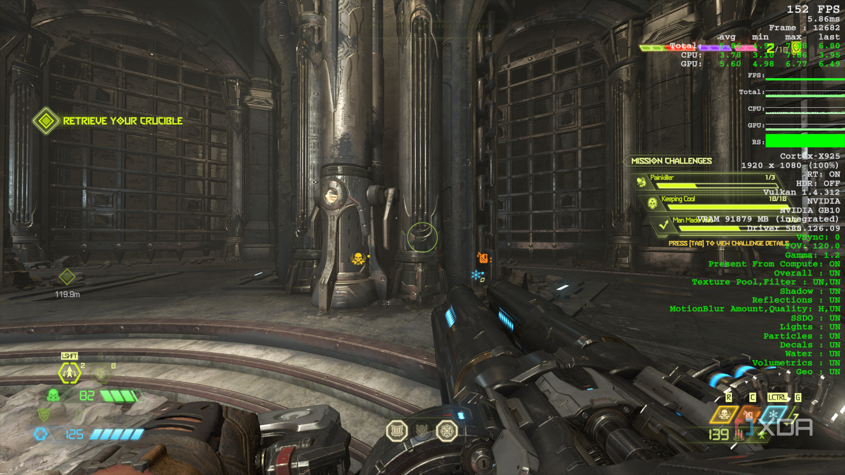 DOOM Eternal running on the Lenovo Thinkstation PGX with the Nvidia GB10