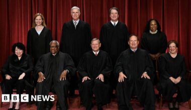 Trump lashes out at Supreme Court justices over tariffs ruling - BBC