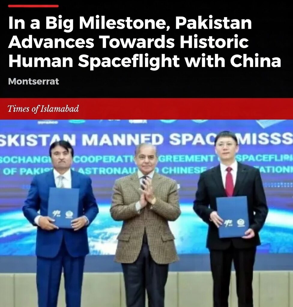 Pakistan Advances Towards Historic Human Spaceflight with China