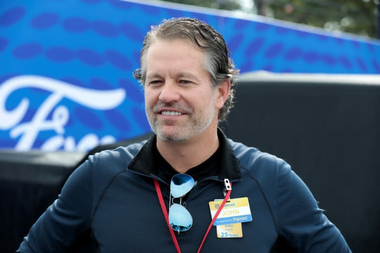 Walmart CEO John Furner, shown here in 2022, outlined the company's ambitiouns for artificial intelligence in retail, lifting shares (JEFF KOWALSKY)