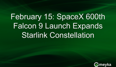 February 15: SpaceX 600th Falcon 9 Launch Expands Starlink Constellation