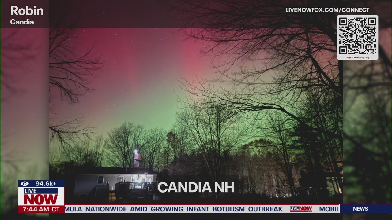 Northern lights spotted across the U.S.