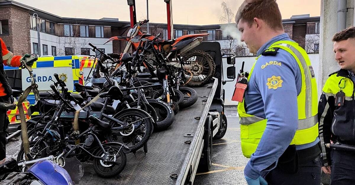 Gardaí seize 44 illegal bikes and scramblers in ‘day of action’