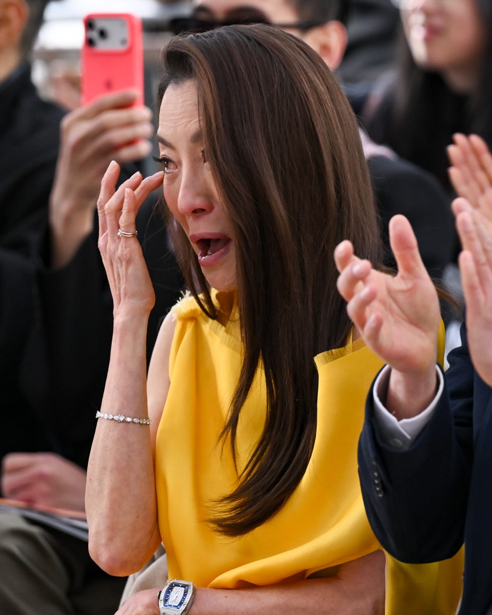 michelle yeoh and ang lee at the ceremony honoring michelle yeoh with a star on the hollywood walk of fame on february 18, 2026 in los angeles, california. (photo by michael buckner/variety via getty images)
