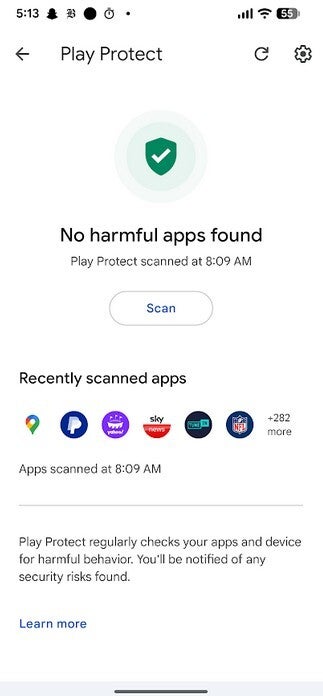 Google Play Protect scans billions of apps each day. | Image by PhoneArena - Dangerous Play Store apps are revealing personal data of Android users