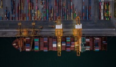 Containers at port in Greece. Greece's exports remain resilient in 2025, with strong non-energy sector growth offsetting the drop in petroleum shipments.