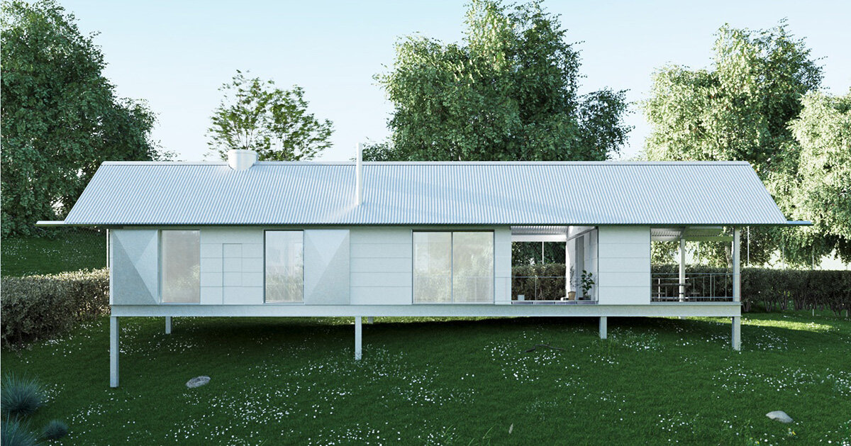 HANGHAR assembles prefab home in 48 hours on spanish plot