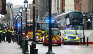 One killed and three hospitalised after Bus Éireann bus crashes in Dublin city centre - The Journal
