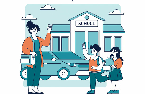 It's gridlock at the school gates, so god help us all