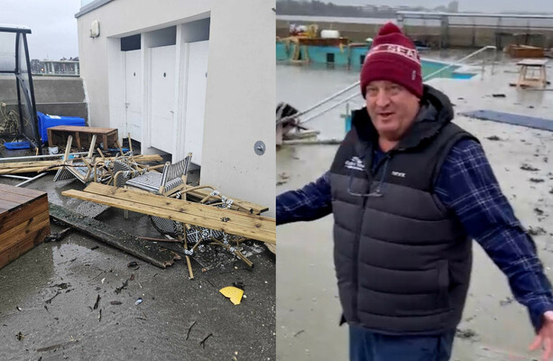 'It was like it was put in a washing machine': Clontarf Baths battered by overnight flooding - The Journal