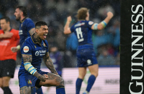 Italy beat Scotland in rain-soaked Rome · The 42