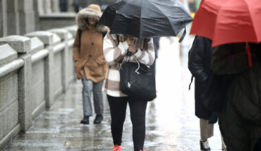 Tonight's Status Yellow rain warning has been extended to 17 counties