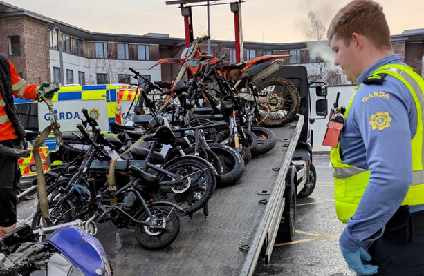 Multiple arrests as gardaí seize drugs and 44 illegal bikes and scramblers in Ballymun - The Journal