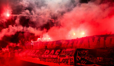 Flares rain down on new Oriel Park pitch as Drogheda secure late draw with Dundalk