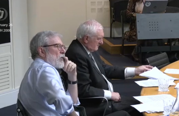 Gerry Adams and Bertie Ahern were back in a room together talking peace today - The Journal