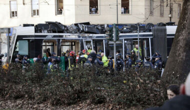 One person dead and around 20 injured in Milan after tram derails and smashes into building - The Journal