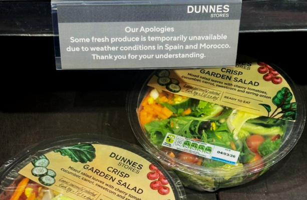 Fresh produce shortages after torrential rain in Spain and Morocco could soon push up prices