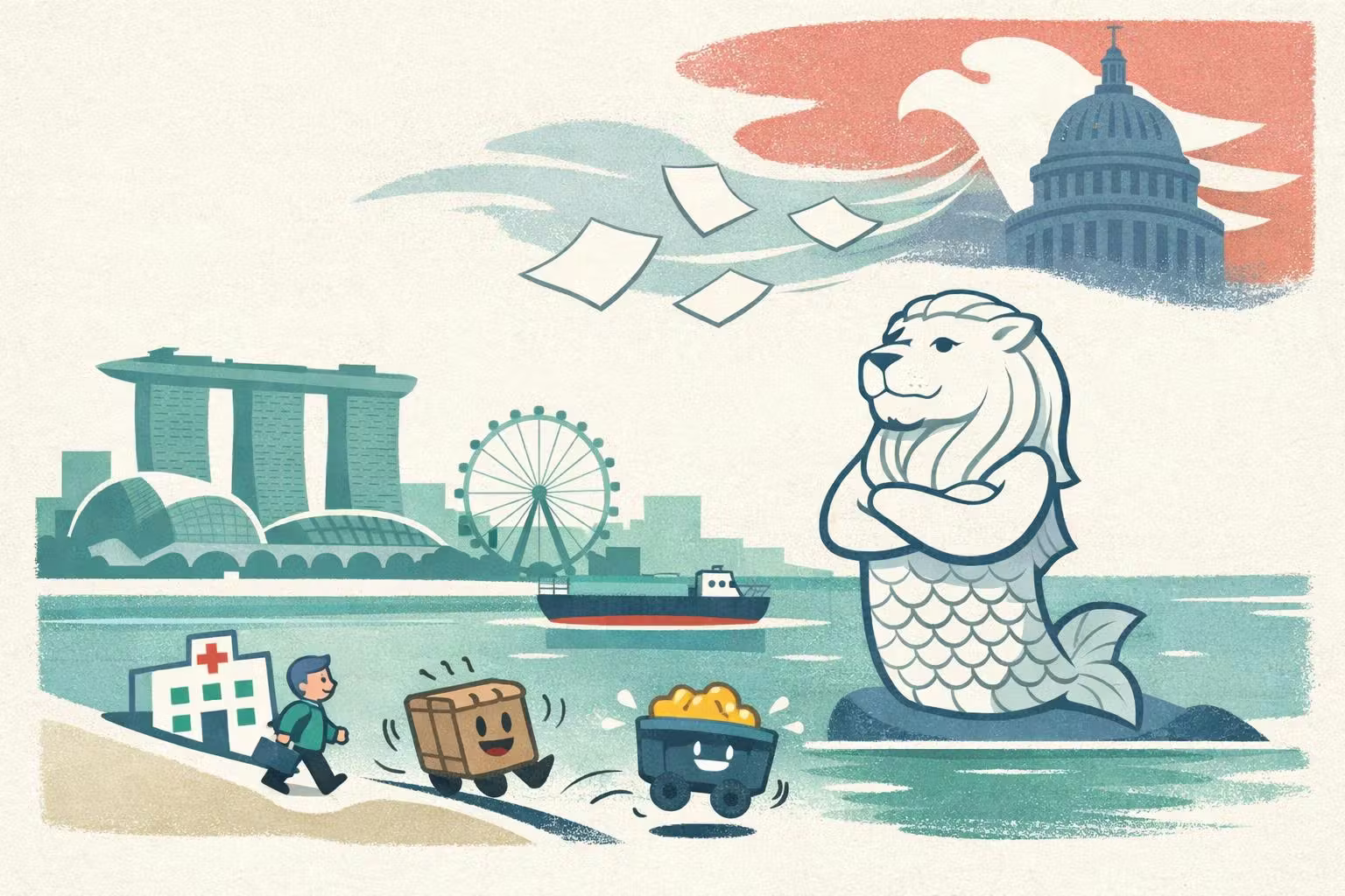 Singapore Stocks Rose Despite Higher US Tariffs