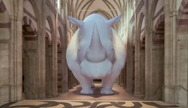 Itamar Gov Infaltable Rhinoceros at Kunstmuseum Magdeburg