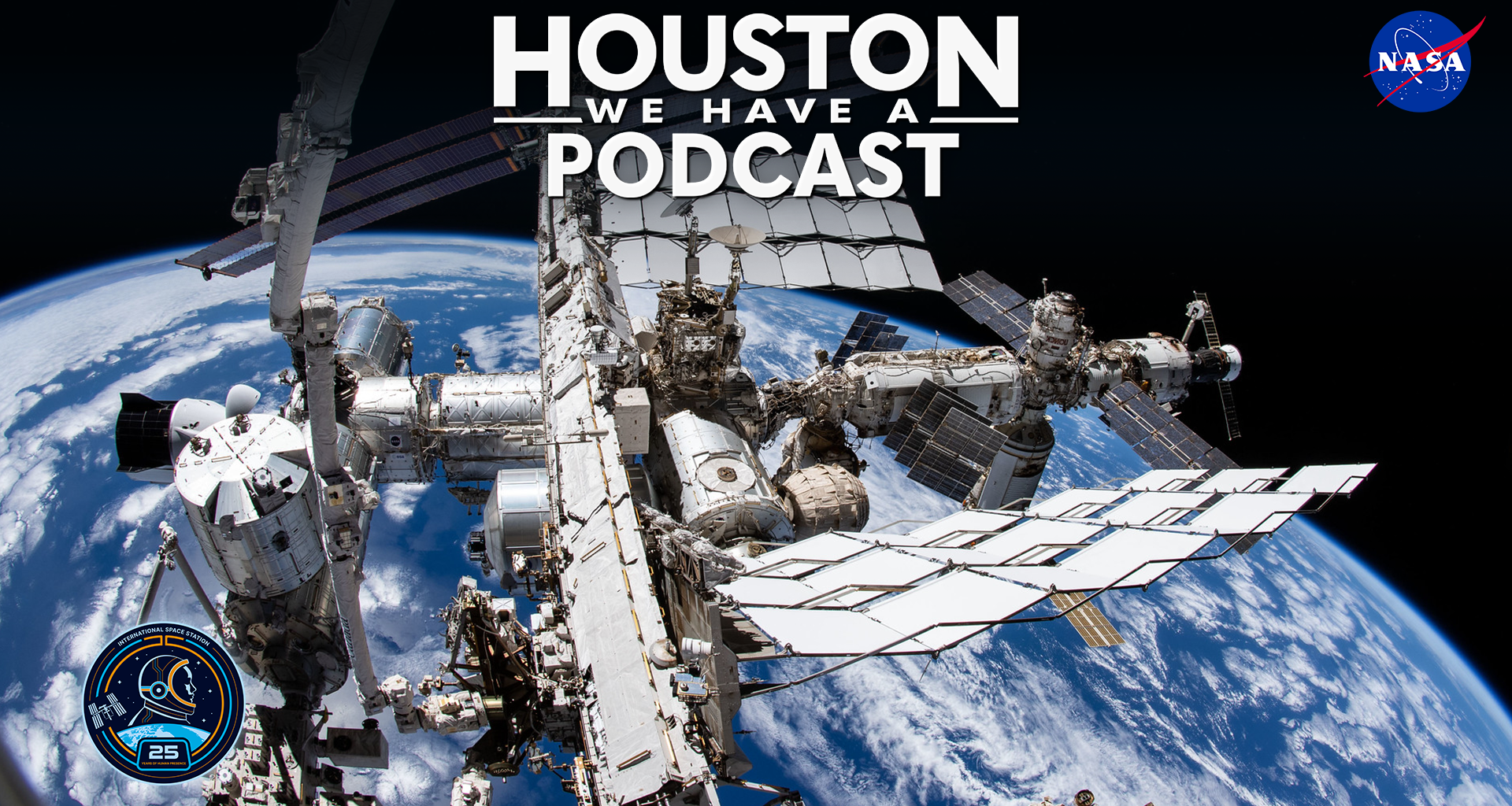 The cover art display for the Houston We Have a Podcast podcast.