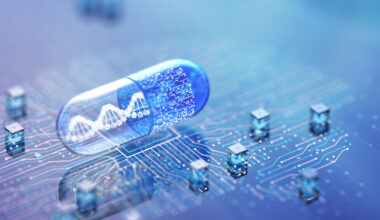 AI Medical Technology Concepts. AI Medicine Research. Copy Space