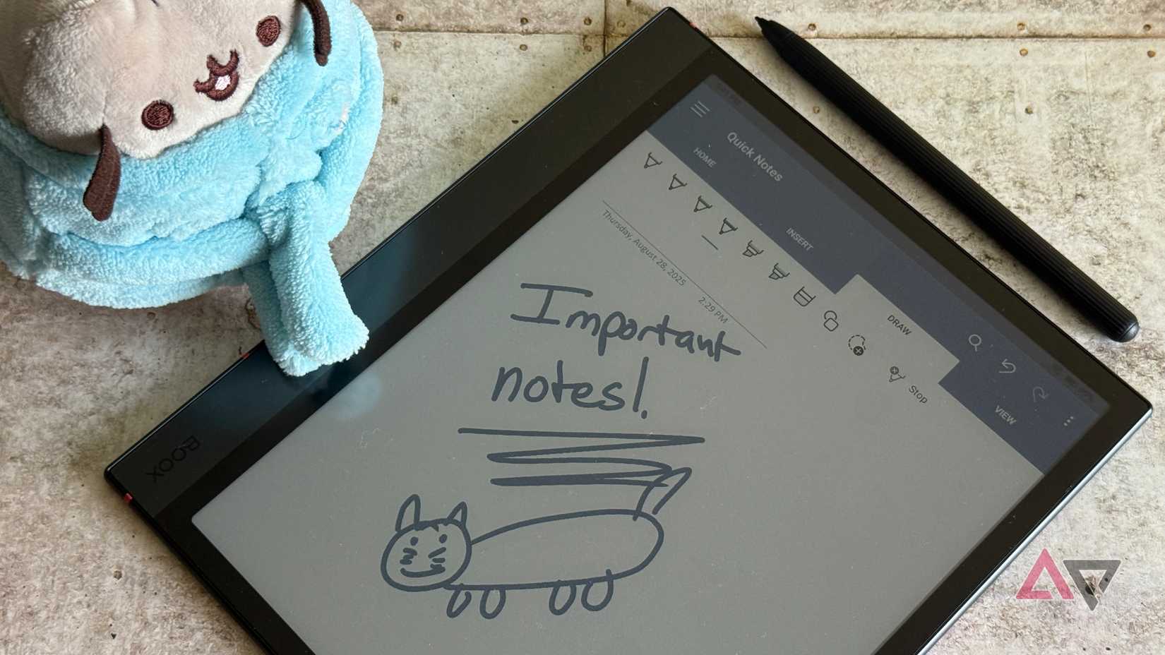 Boox Note Air4 C running Microsoft OneNote