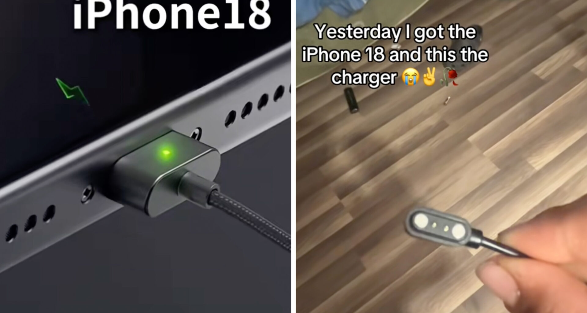 Left: Dentist in protective face mask making casts of elderly patient teeth. Right: Woman pointing at a comment left on her Instagram account, words blurred out.