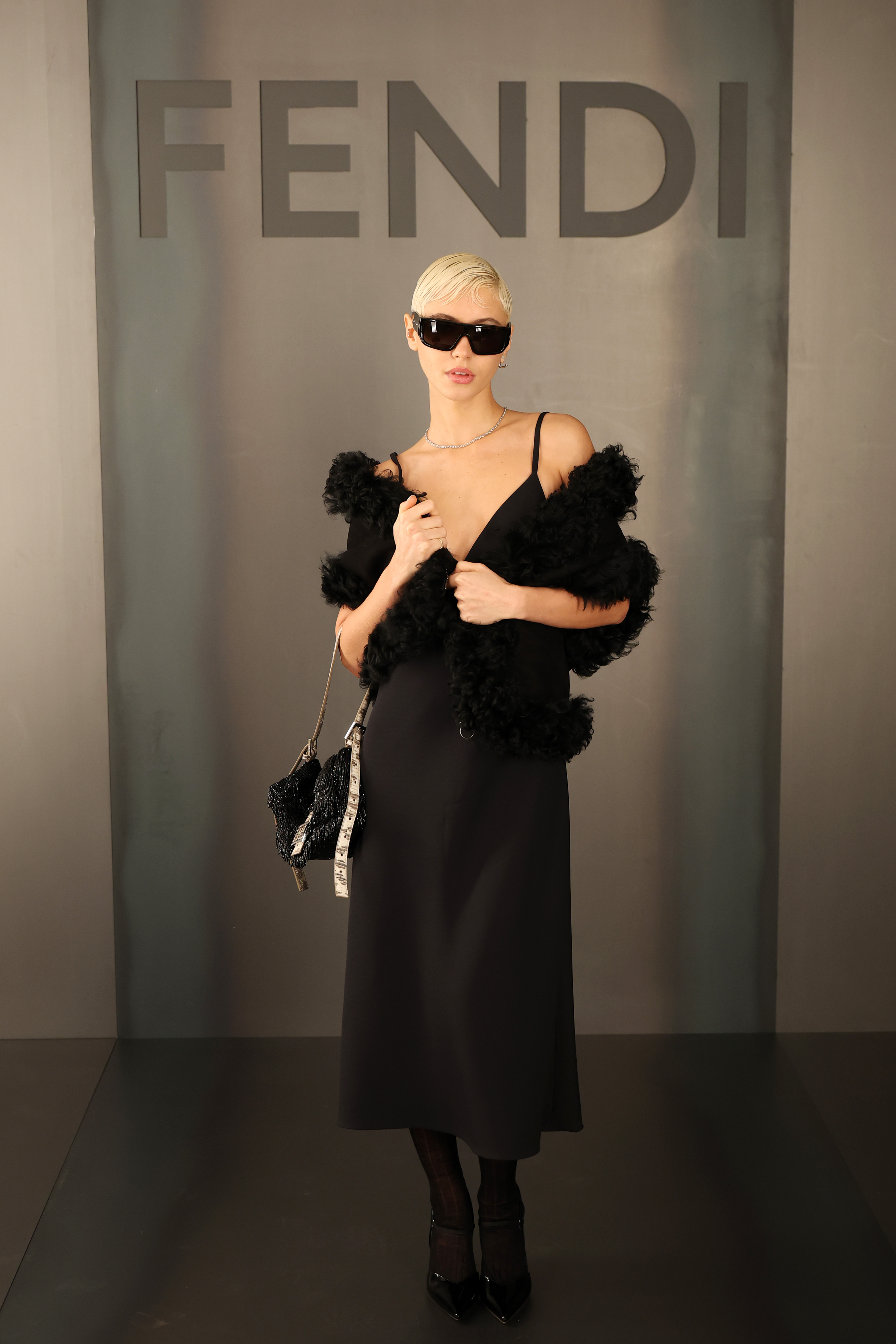 Iris Law at the Fendi show