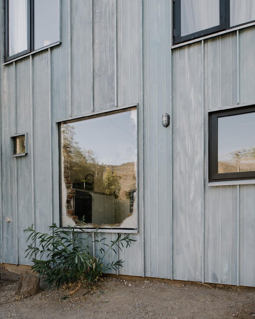 iván bravo weaves original brick fragments into casa tam renovation in chile