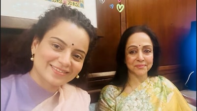 Kangana Ranaut posted photos with Hema Malini recently.