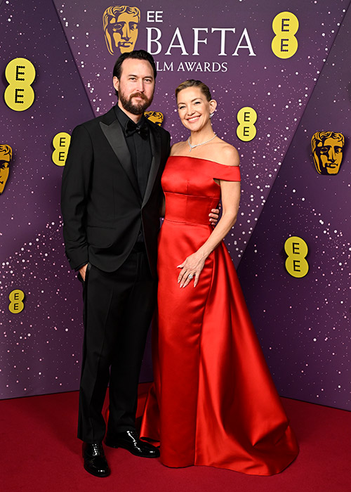 Danny Fujikawa and Kate Hudson attend the EE BAFTA Film Awards 2026. Pic: Getty Images for BAFTA
