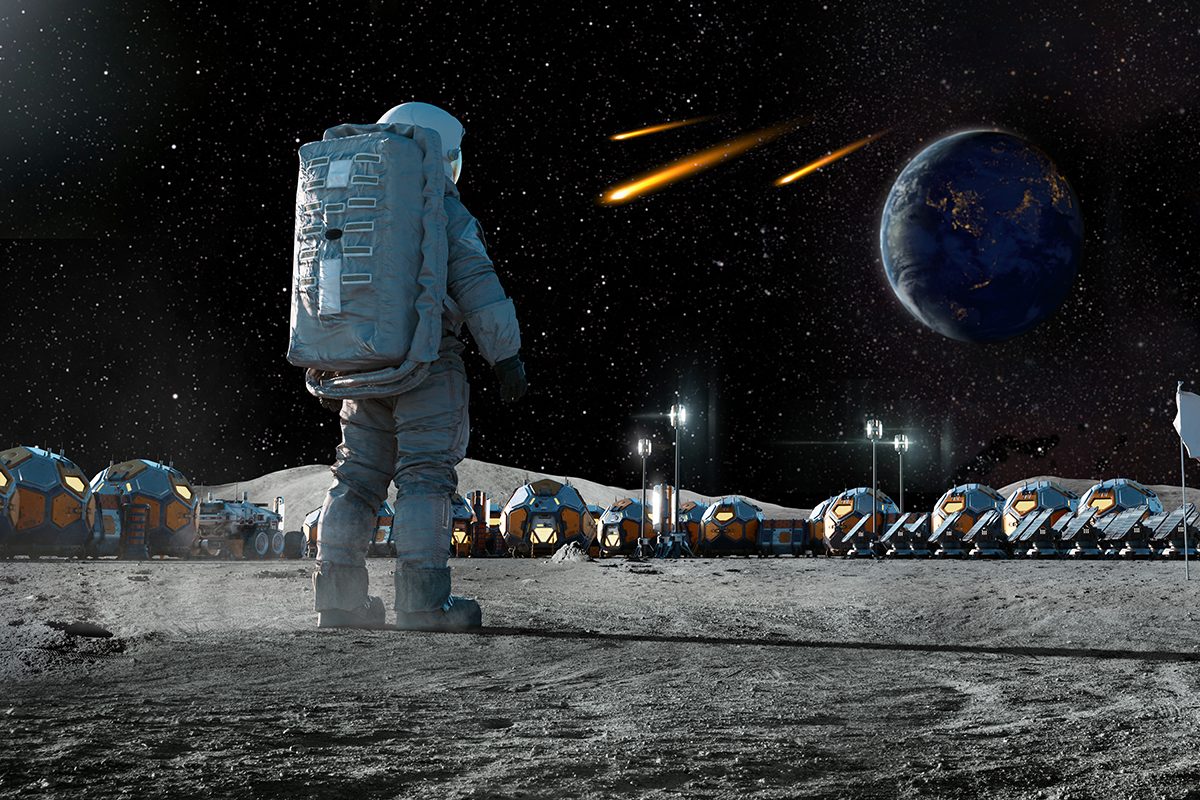 Tiny rocks batter the Moon relentlessly, so smart shields and the right site will be key for any future lunar base. Credit: Peepo, Getty