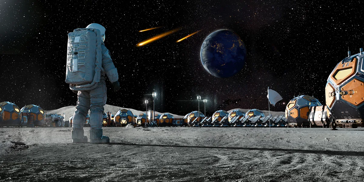 Tiny rocks batter the Moon relentlessly, so smart shields and the right site will be key for any future lunar base. Credit: Peepo, Getty