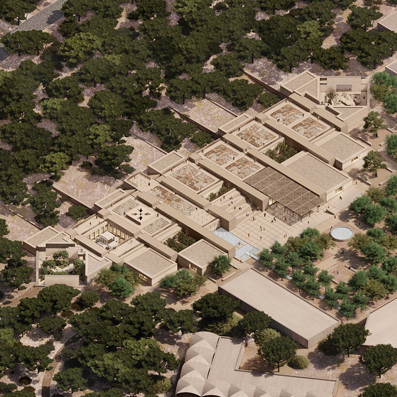 níall mclaughlin to realize low-carbon rammed earth museum at jordan's baptism landscape