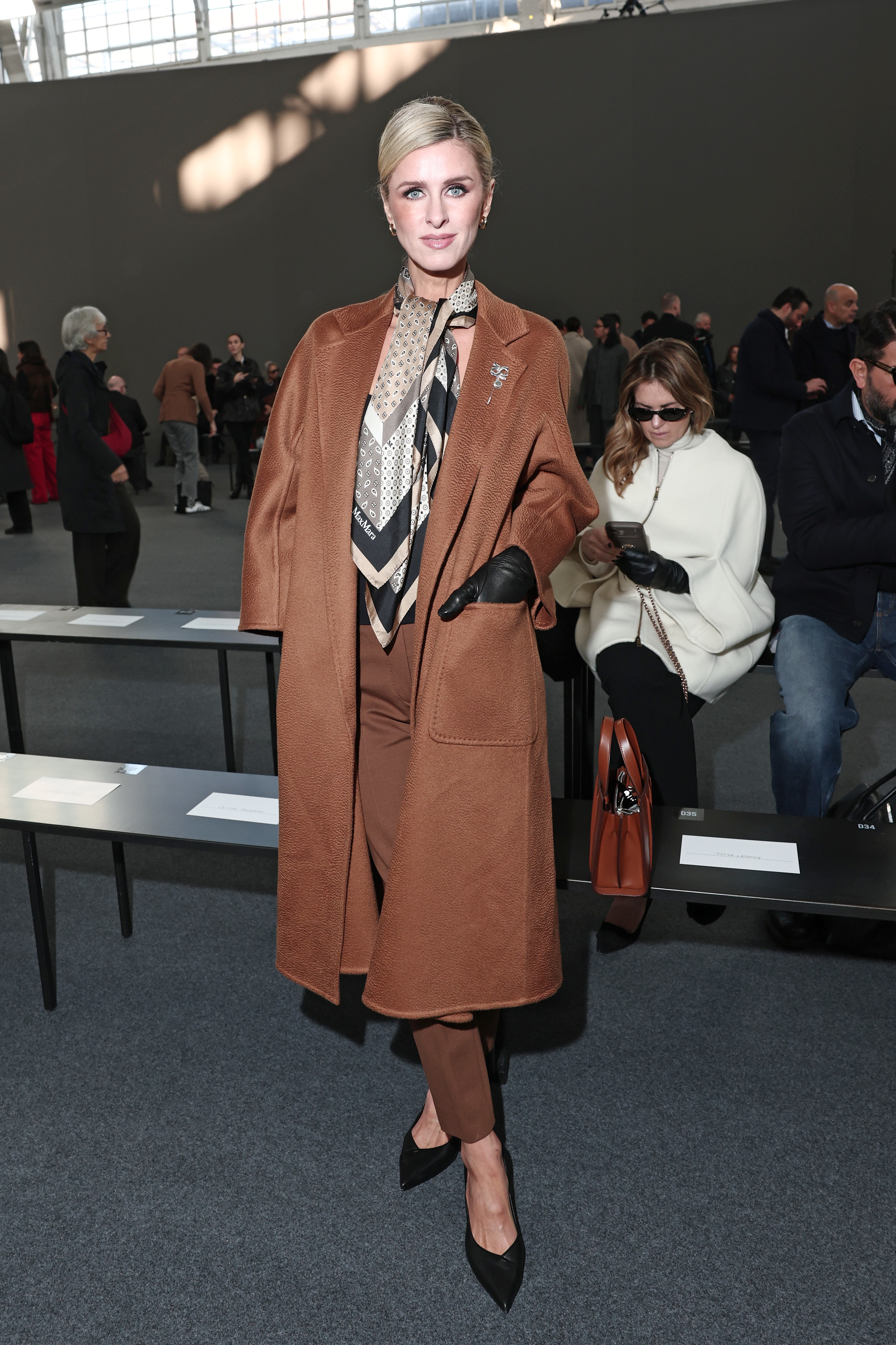 Nicky Hilton Rothschild at the Max Mara show