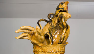 nicole cherubini exhibits surrealist ceramic sculptures at friedman benda